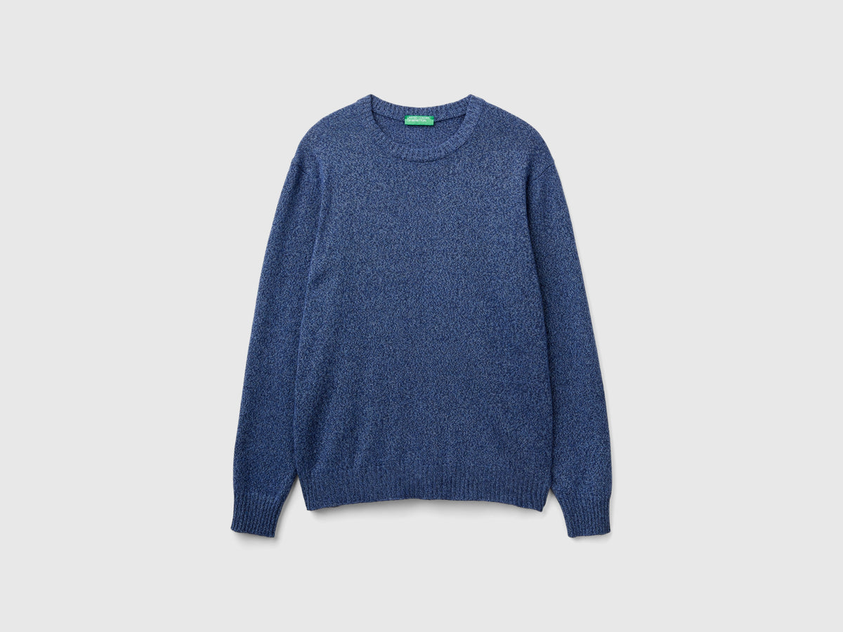Maglia girocollo in misto lana e cashmere