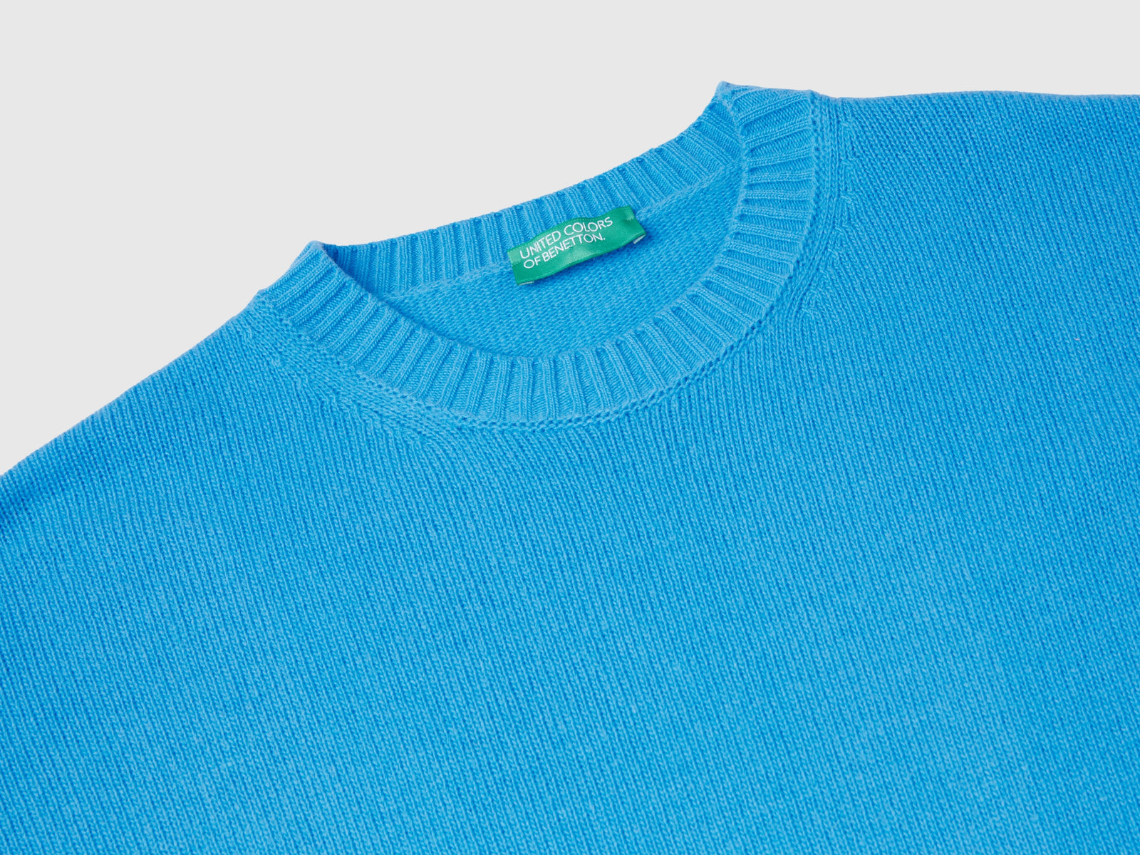 Boxy fit wool blend sweater da donna azzurro 3 | Benetton Outlet