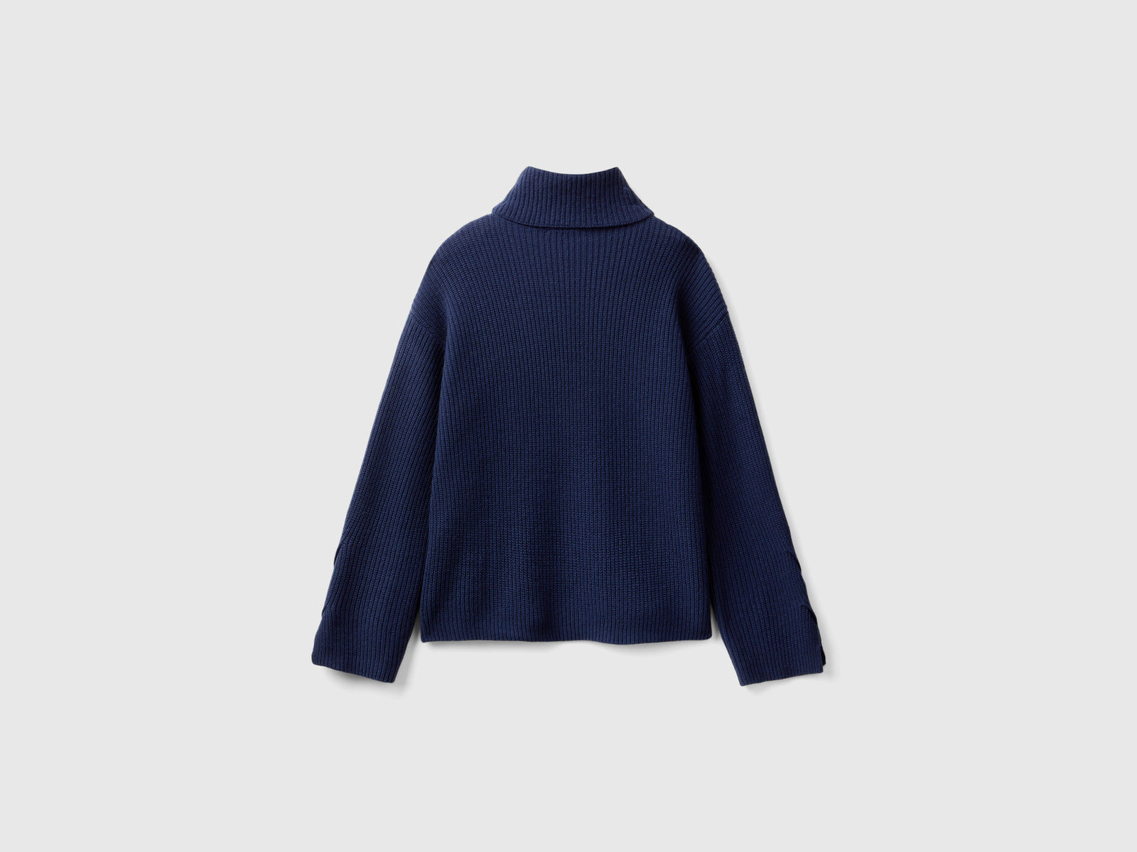 Dolcevita con collo ampio da donna blu scuro 2 | Benetton Outlet