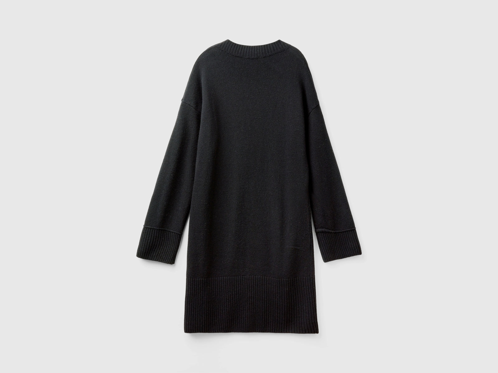 Vestito a lupetto in misto lana da donna nero 2 | Benetton Outlet
