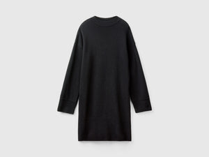 Vestito a lupetto in misto lana