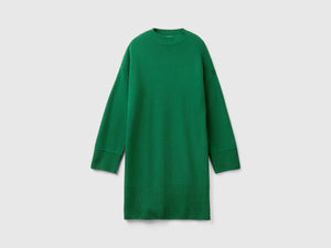 Vestito a lupetto in misto lana