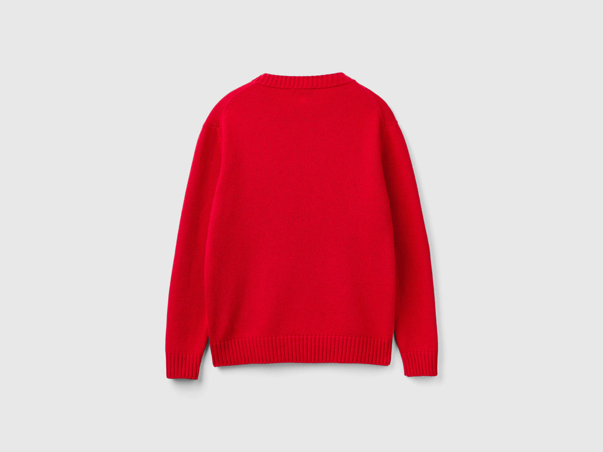 Maglione con grafica sci