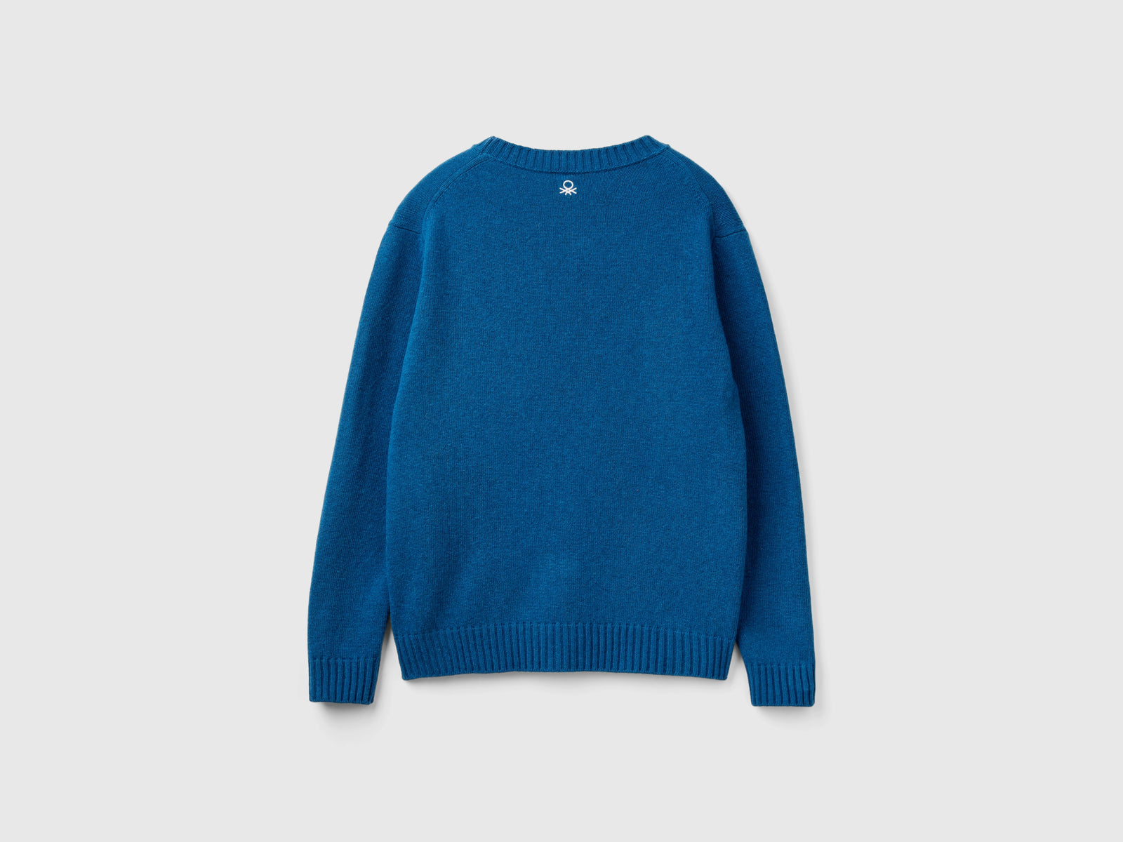 Maglione con grafica sci da uomo verde ottanio 2 | Benetton Outlet