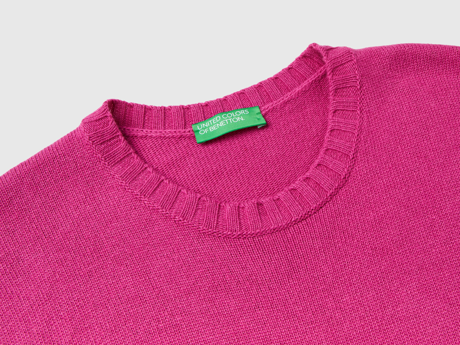 Gilet in misto lana e viscosa da donna ciclamino 3 | Benetton Outlet