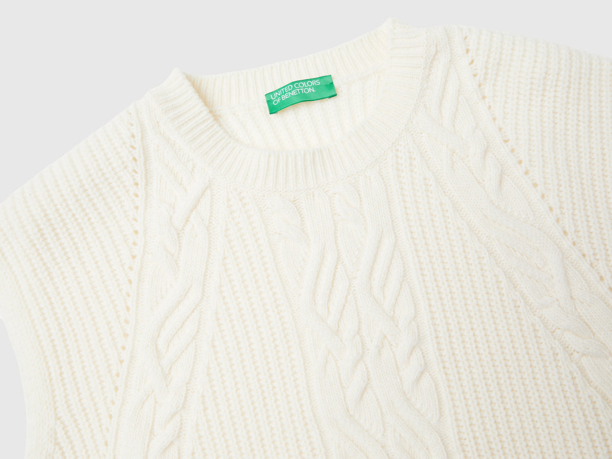 Gilet con trecce