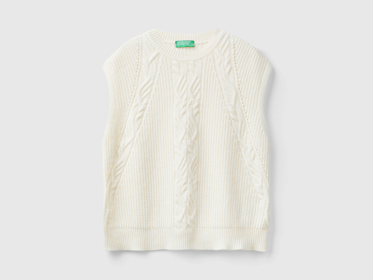 Gilet con trecce