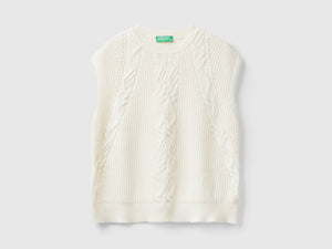 Gilet con trecce