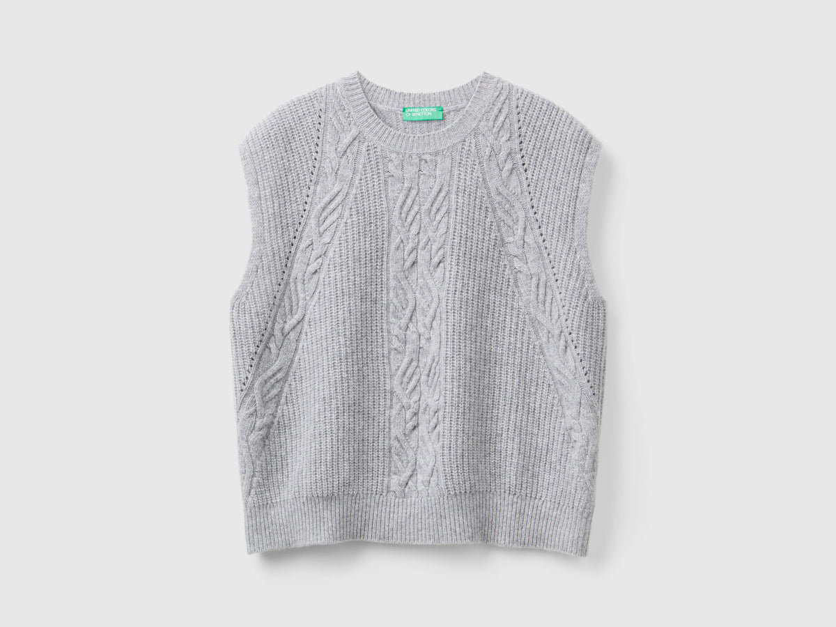 Gilet con trecce