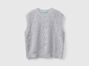 Gilet con trecce