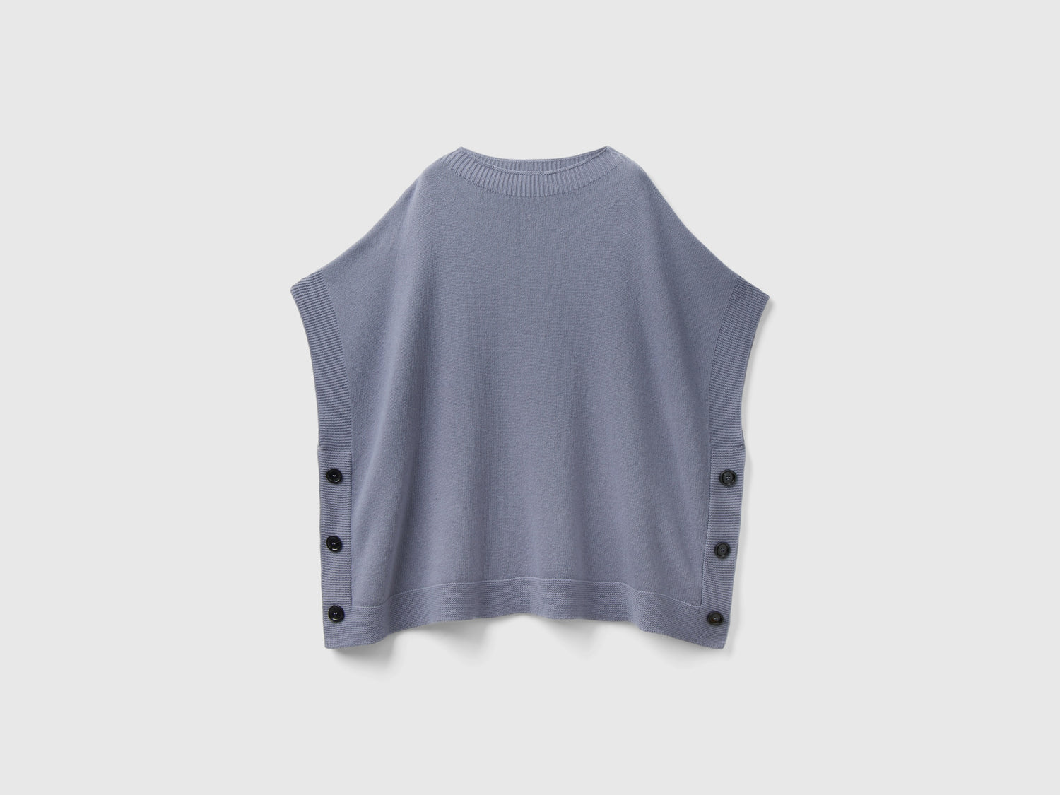 Mantella con scollo a barchetta da donna grigio | Benetton Outlet