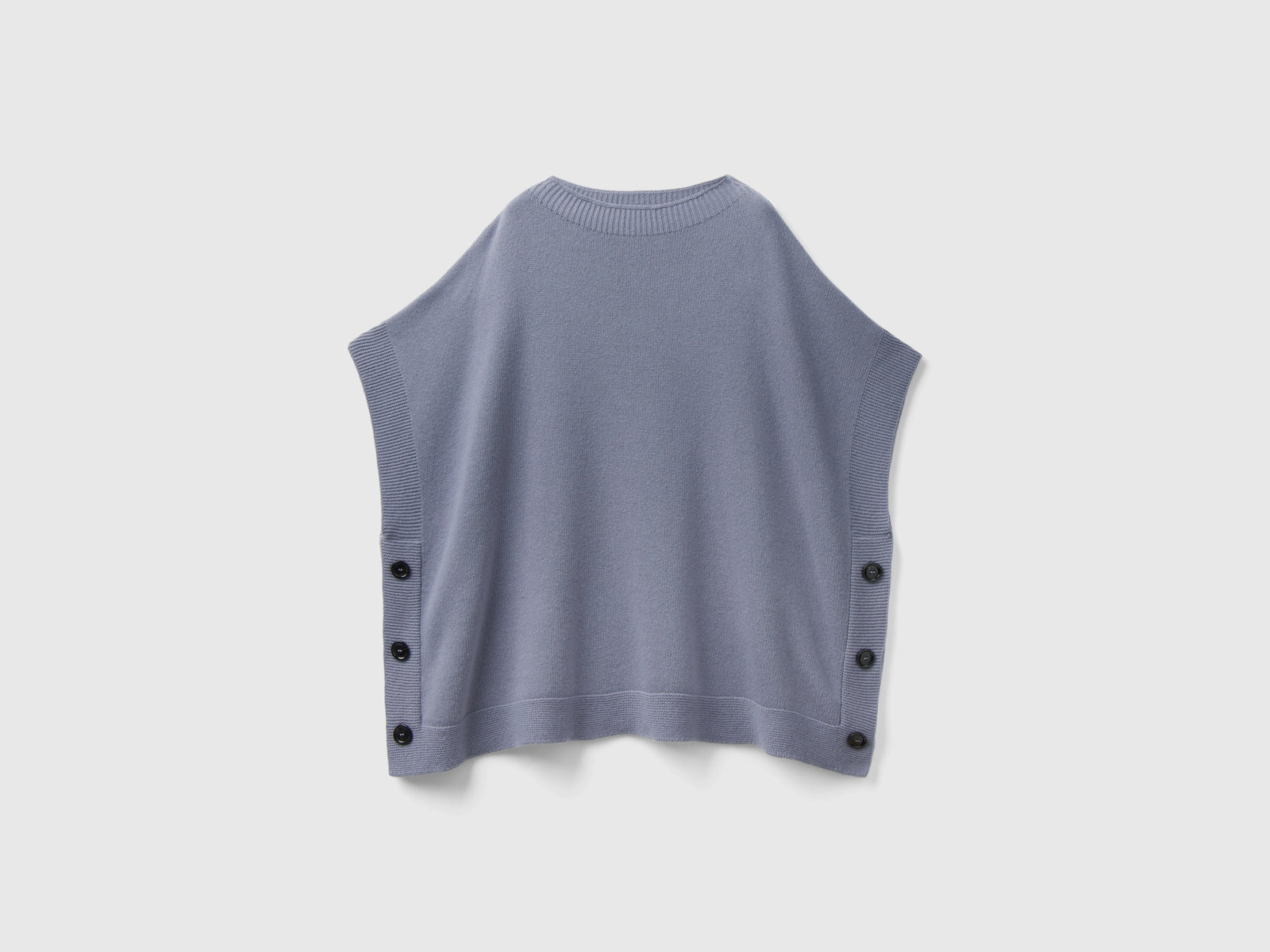 Mantella con scollo a barchetta da donna grigio | Benetton Outlet