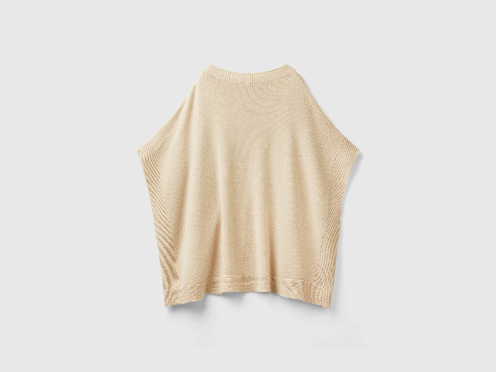 Mantella con scollo a barchetta da donna beige 2 | Benetton Outlet