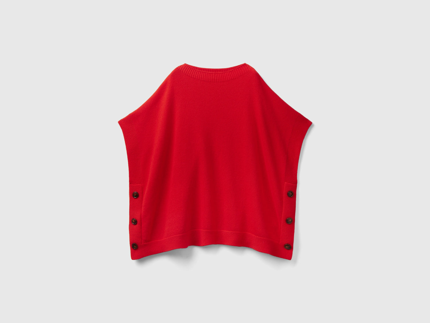 Mantella con scollo a barchetta da donna rosso | Benetton Outlet