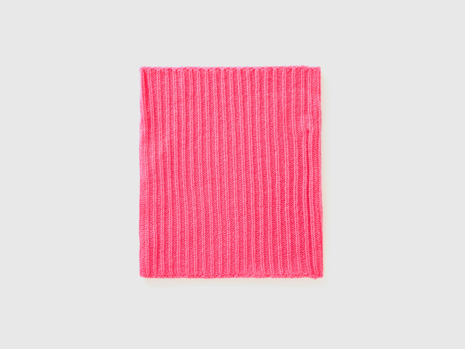 Calentador de cuello de mezcla de lana da donna rosa | Benetton Outlet