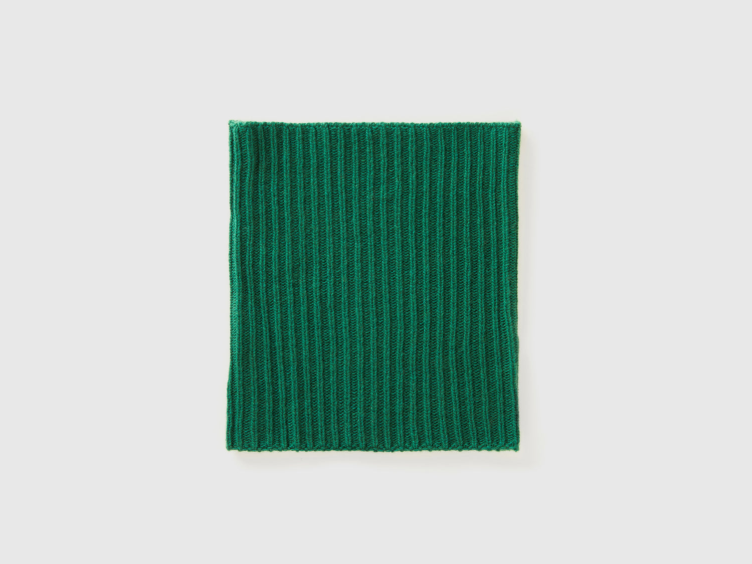 Calentador de cuello de mezcla de lana da donna verde | Benetton Outlet