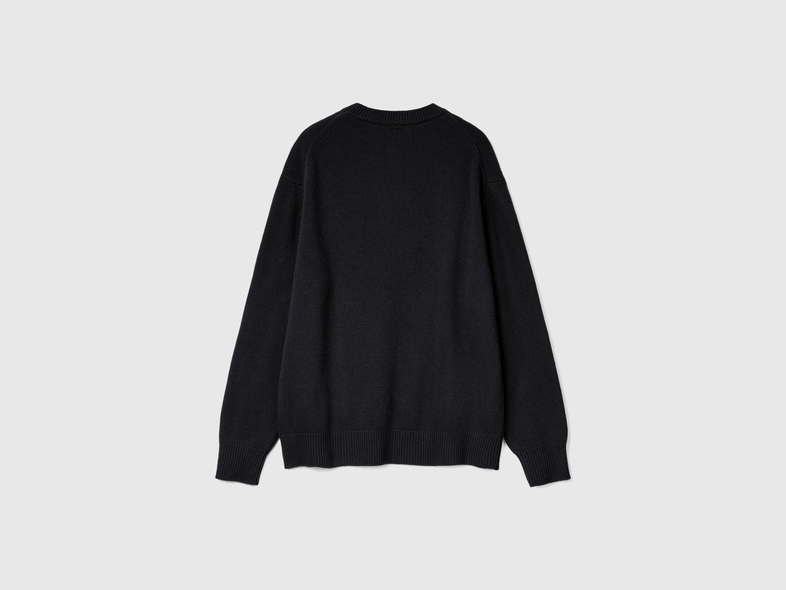Maglia relaxed fit da uomo nero 2 | Benetton Outlet