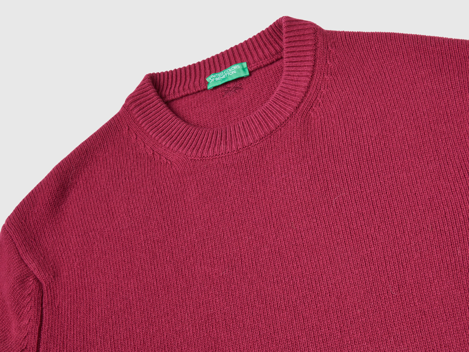 Maglia relaxed fit da uomo prugna 3 | Benetton Outlet