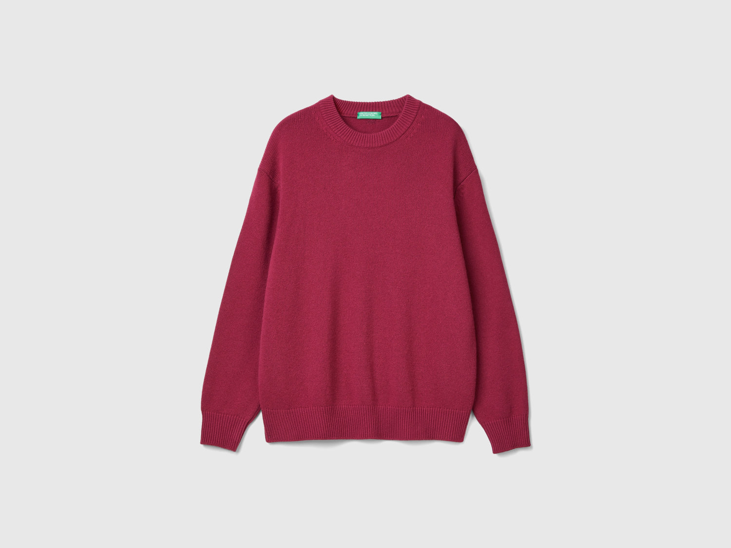 Maglia relaxed fit da uomo prugna | Benetton Outlet