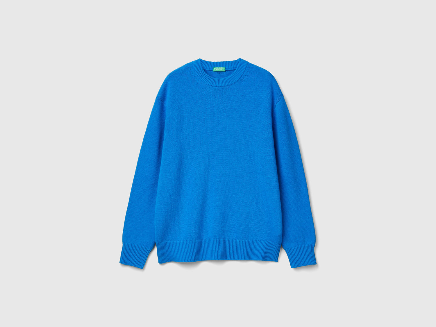 Maglia relaxed fit da uomo bluette | Benetton Outlet