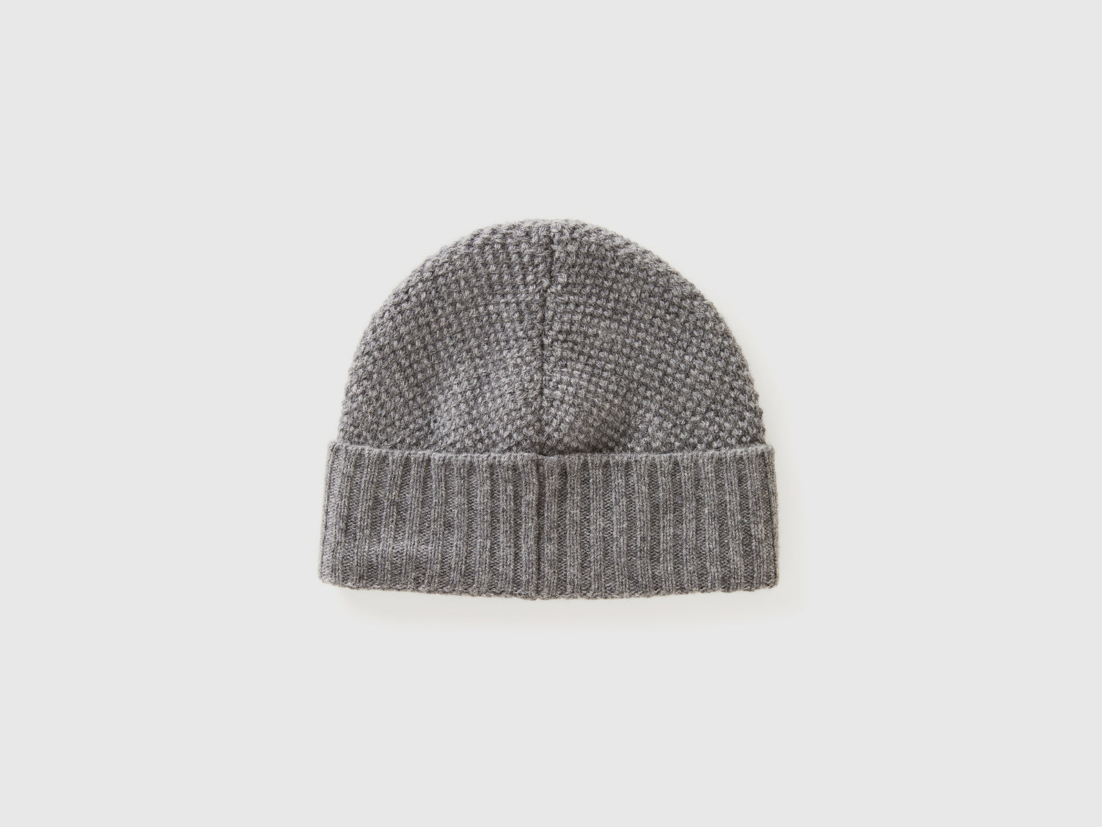 Cappello in misto lana da uomo grigio scuro 2 | Benetton Outlet