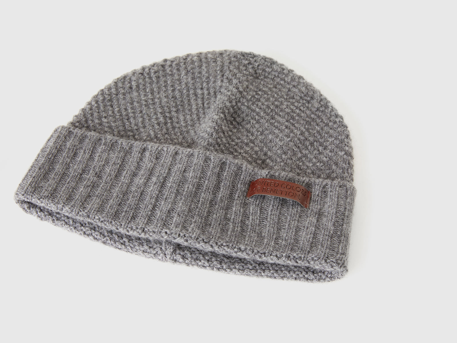 Cappello in misto lana da uomo grigio scuro 3 | Benetton Outlet