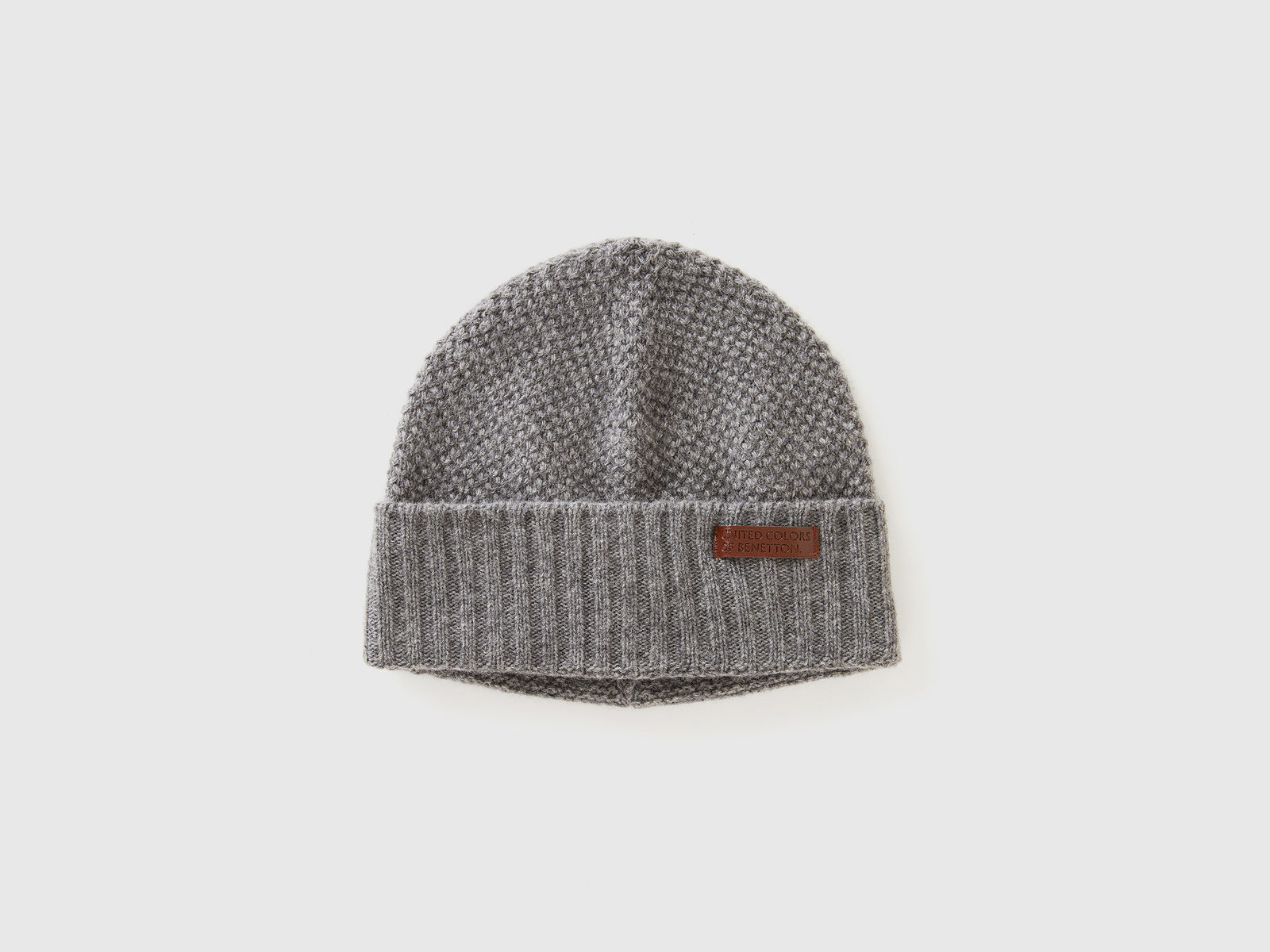 Cappello in misto lana da uomo grigio scuro | Benetton Outlet