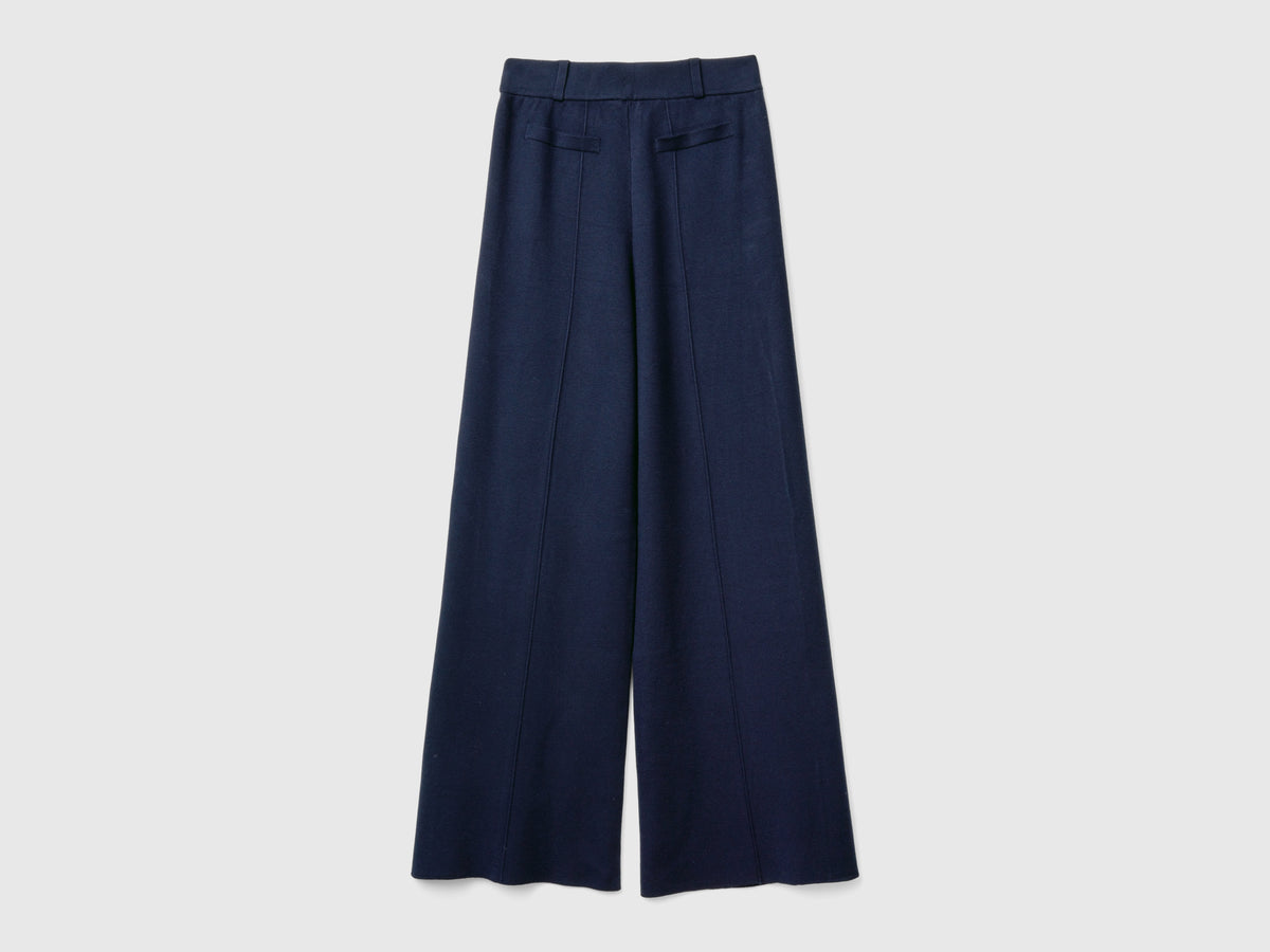 Palazzo trousers in viscose blend