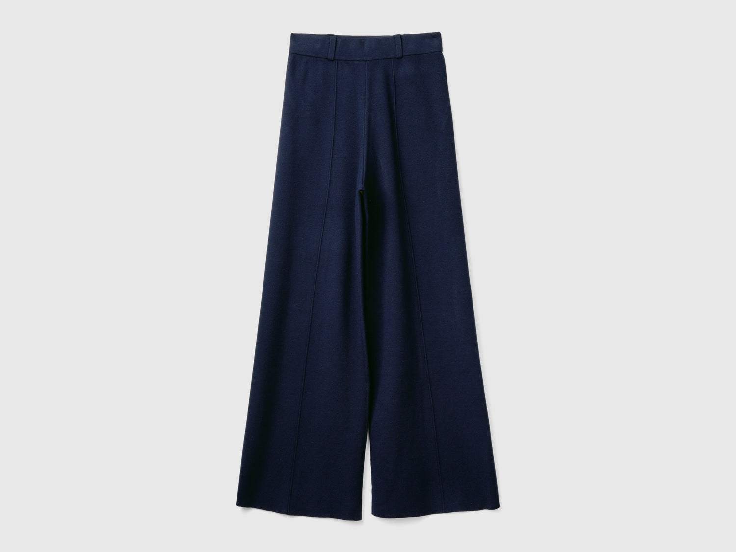 Pantaloni a palazzo in misto viscosa da donna blu scuro | Benetton Outlet