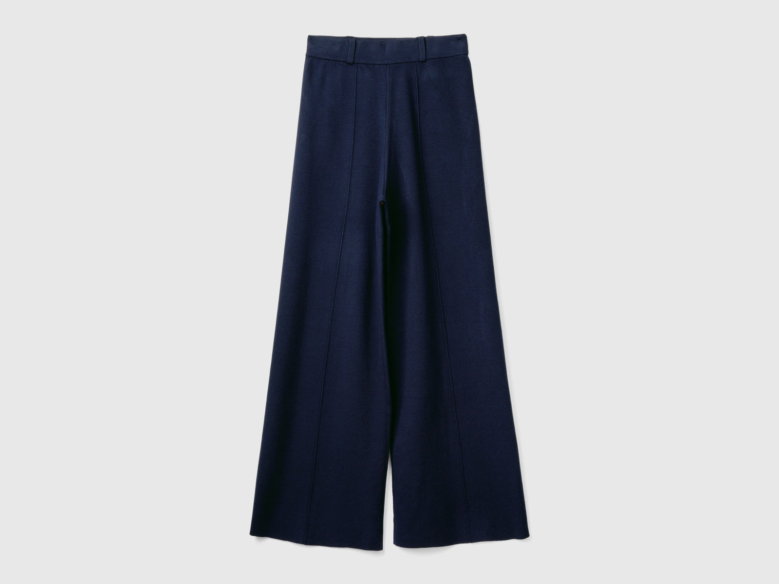 Palazzo trousers in viscose blend da donna blu scuro | Benetton Outlet