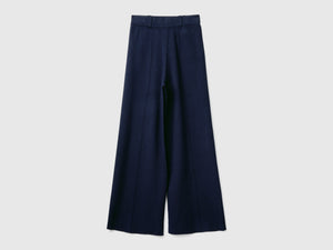 Palazzo trousers in viscose blend