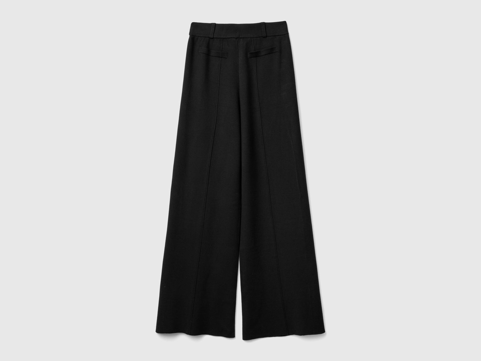 Palazzo trousers in viscose blend da donna nero 2 | Benetton Outlet