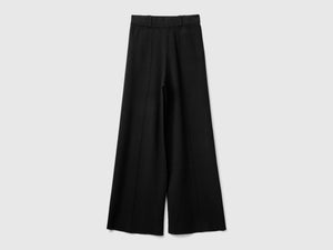 Palazzo trousers in viscose blend