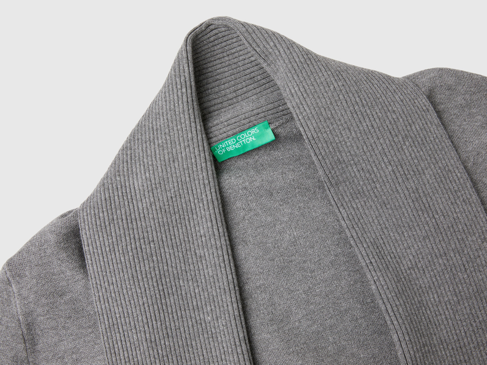 Cappotto in maglia con frange da donna grigio scuro 3 | Benetton Outlet