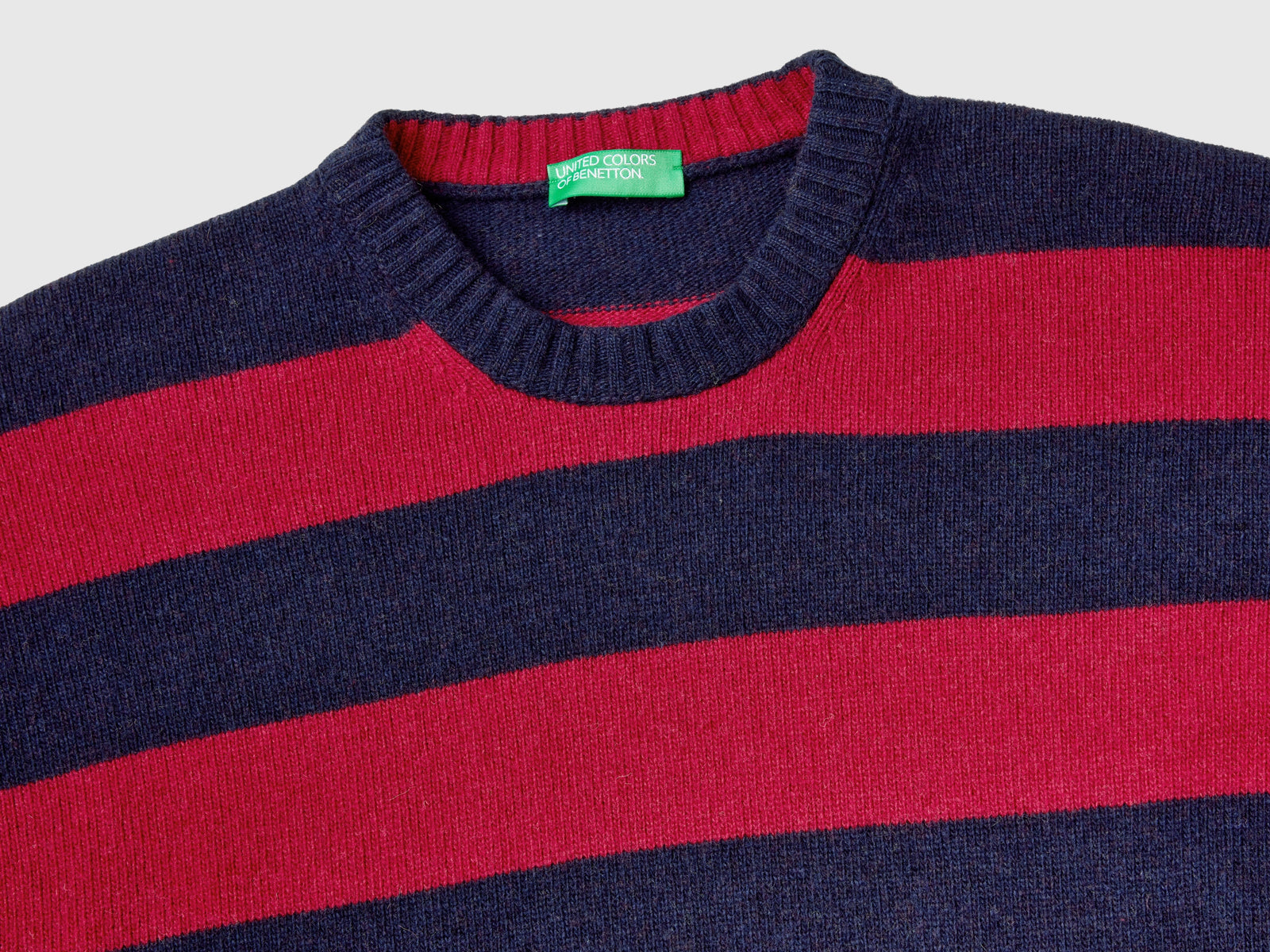 Maglione a righe in misto lana da uomo multi-color 3 | Benetton Outlet