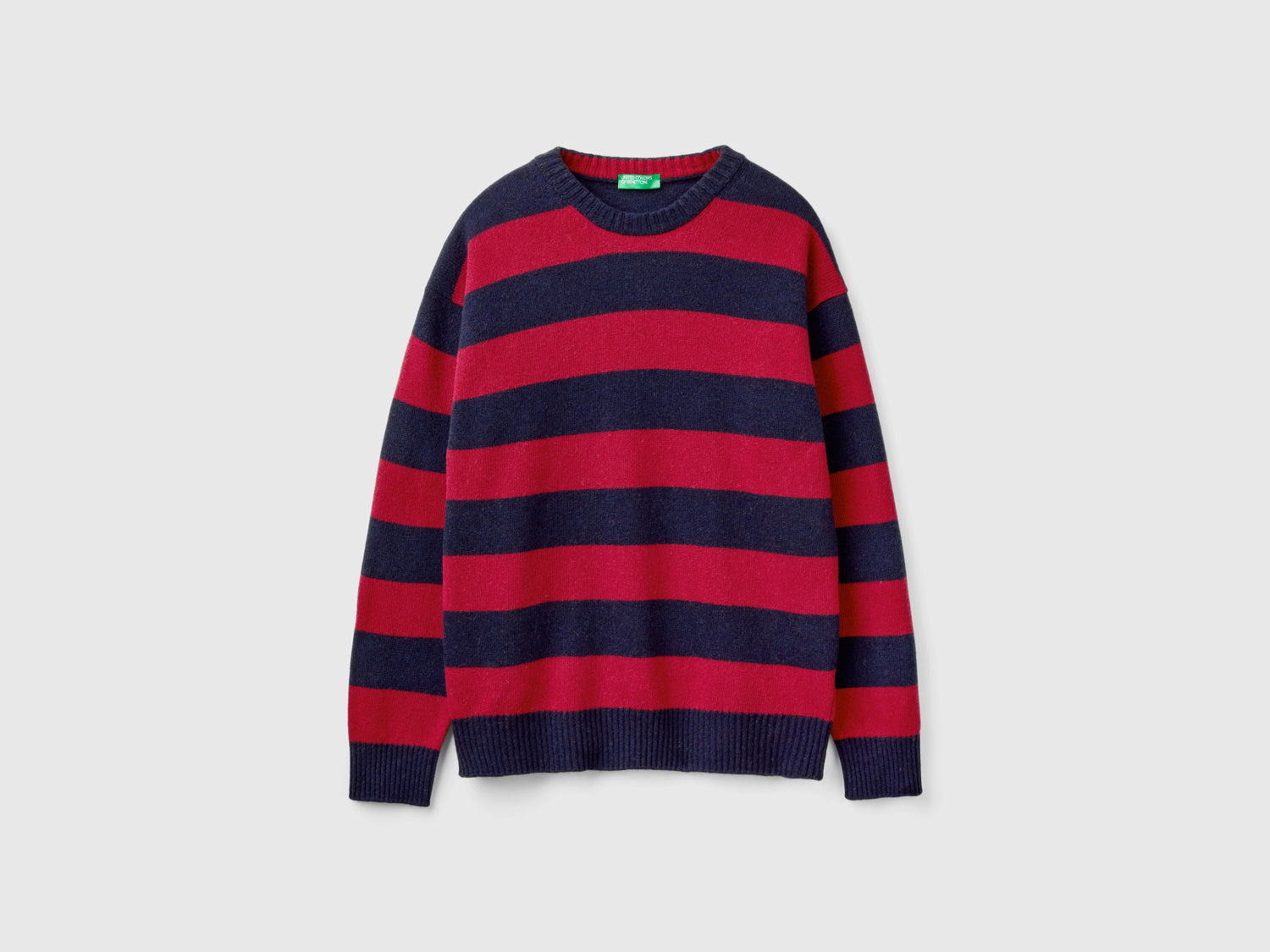 Maglione a righe in misto lana da uomo multi-color | Benetton Outlet