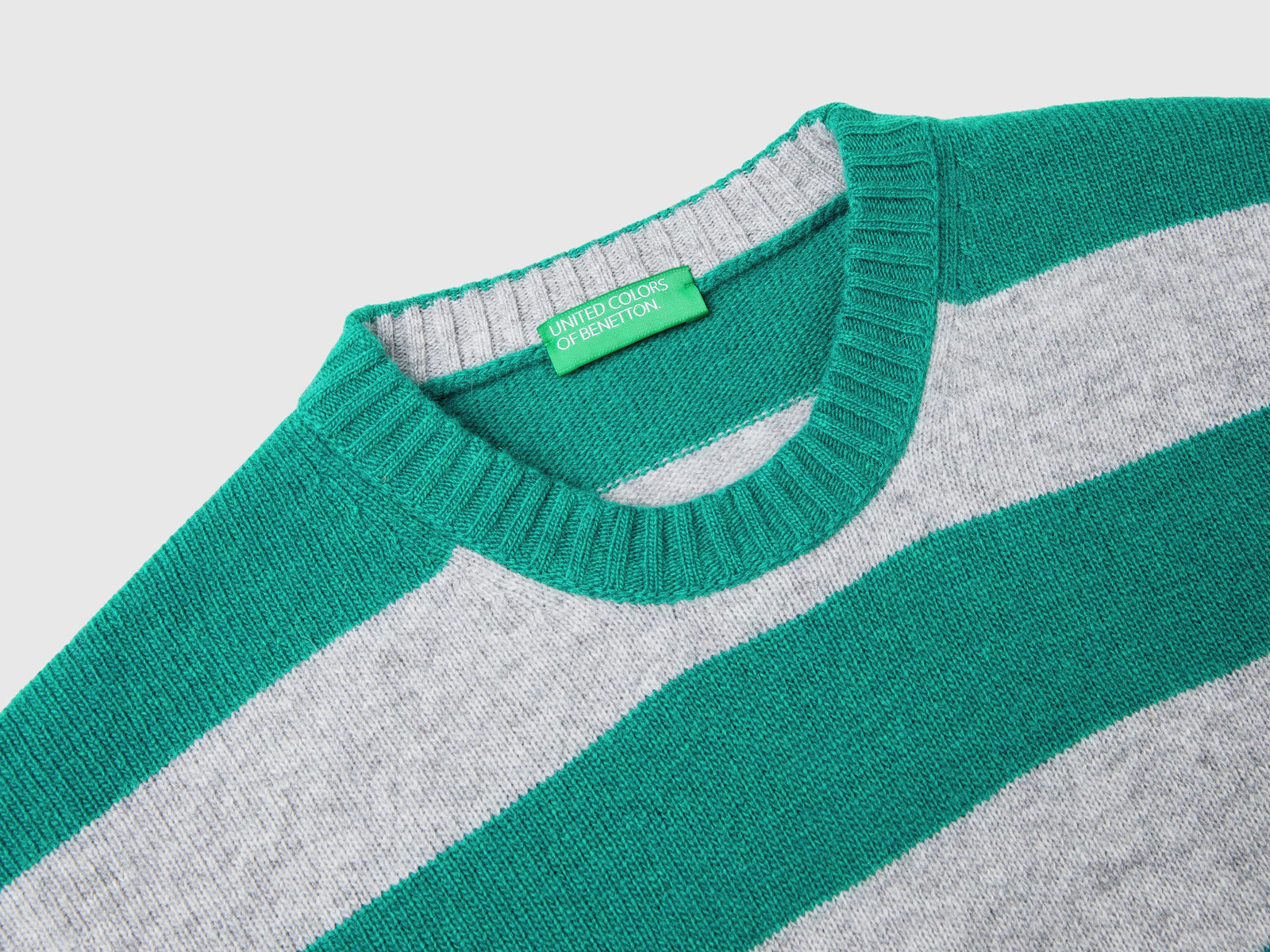 Maglione a righe in misto lana da uomo multi-color 3 | Benetton Outlet