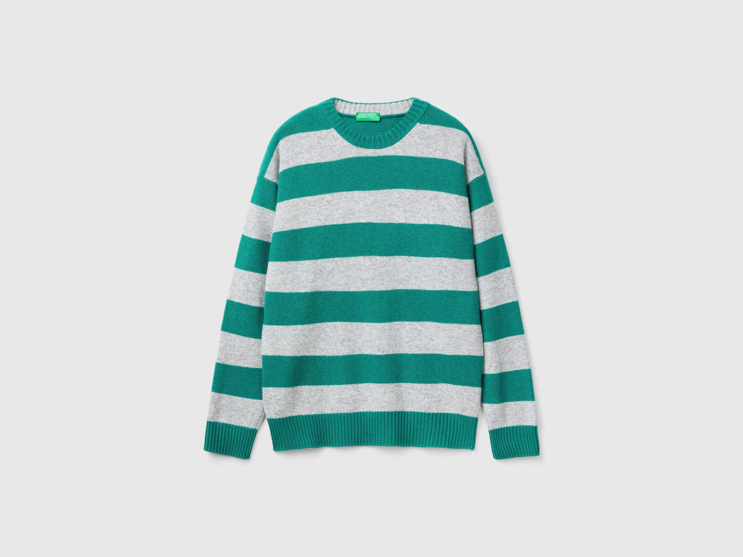 Maglione a righe in misto lana da uomo multi-color | Benetton Outlet
