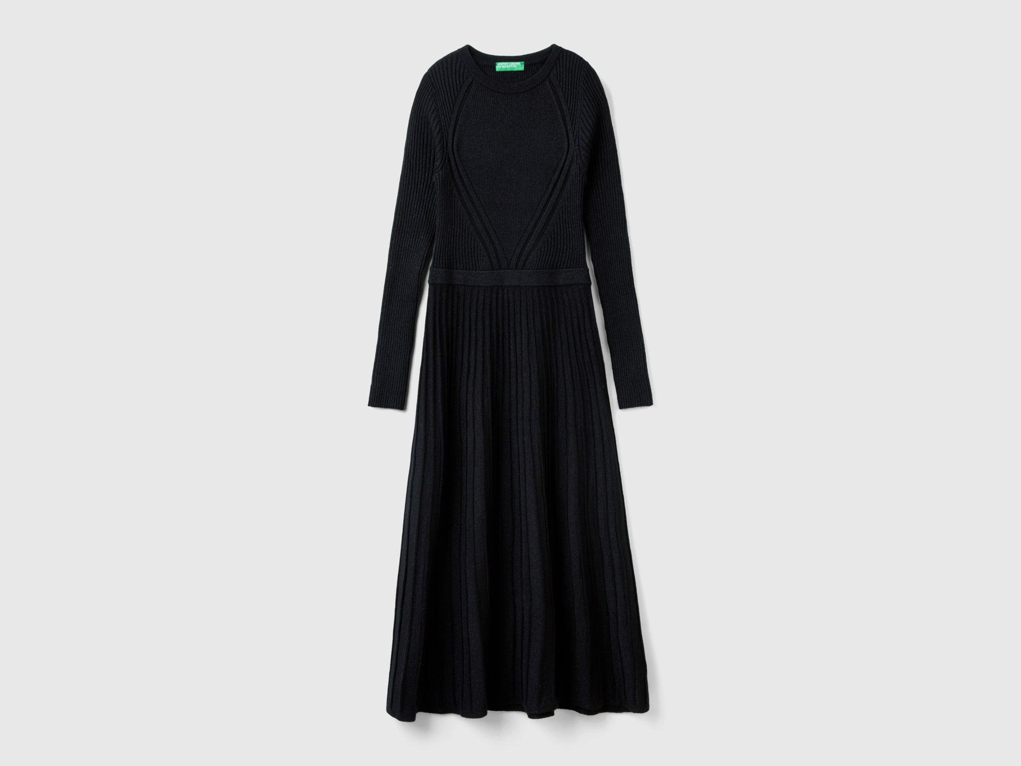 Knit dress with lurex da donna nero | Benetton Outlet Knit dress with lurex da donna nero | Benetton Outlet