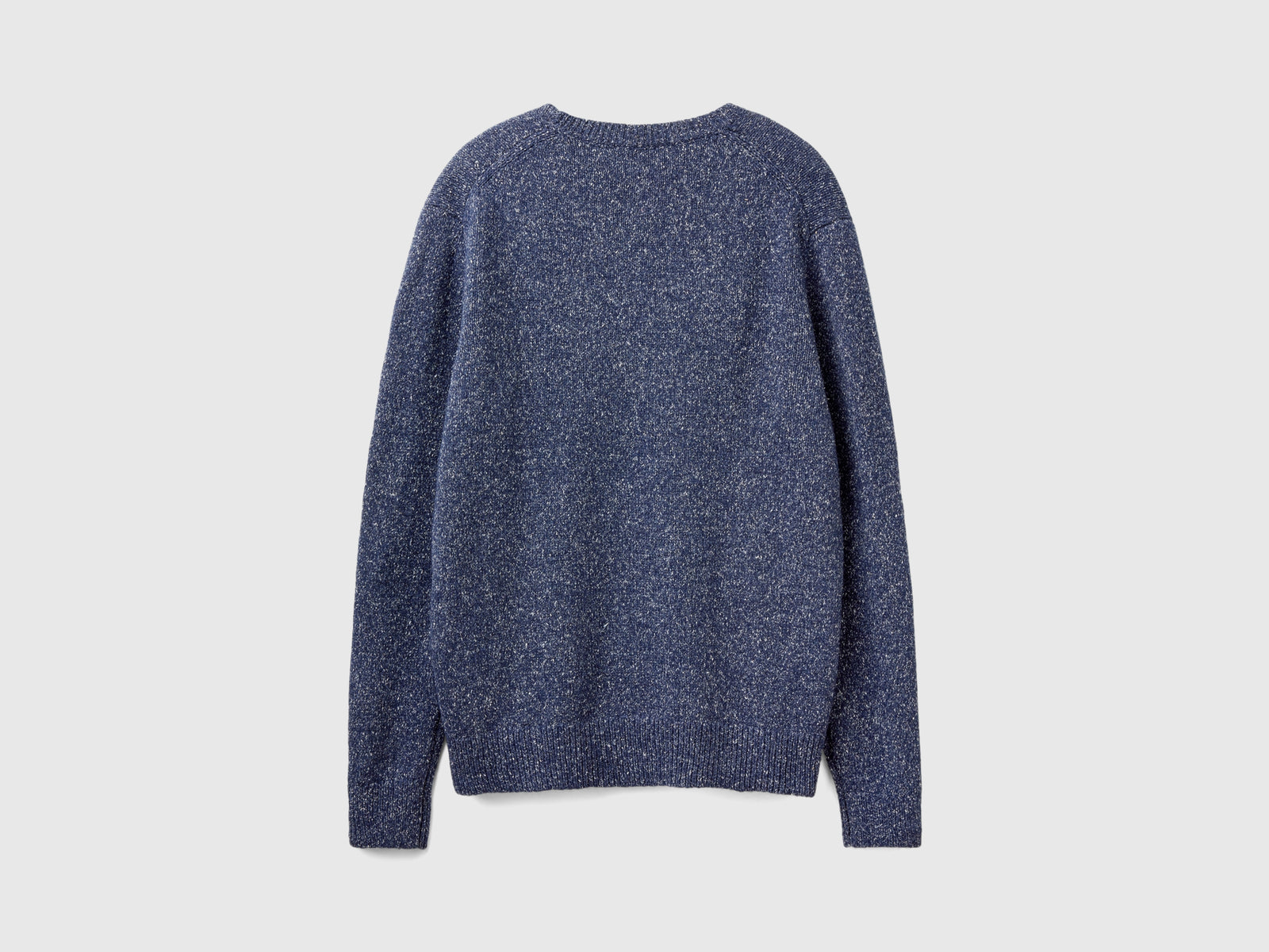 Maglione in misto lana e seta da uomo blu scuro 2 | Benetton Outlet