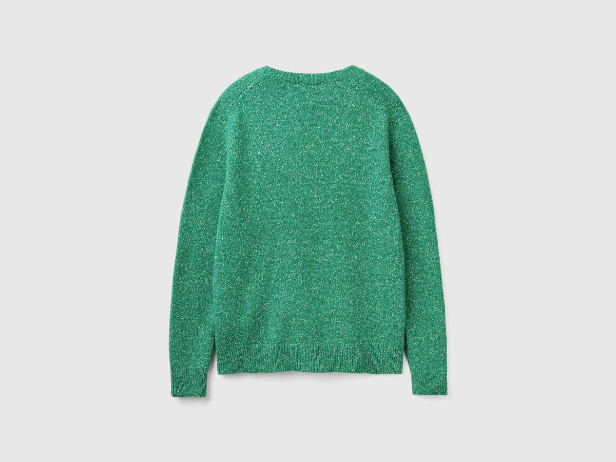Maglione in misto lana e seta