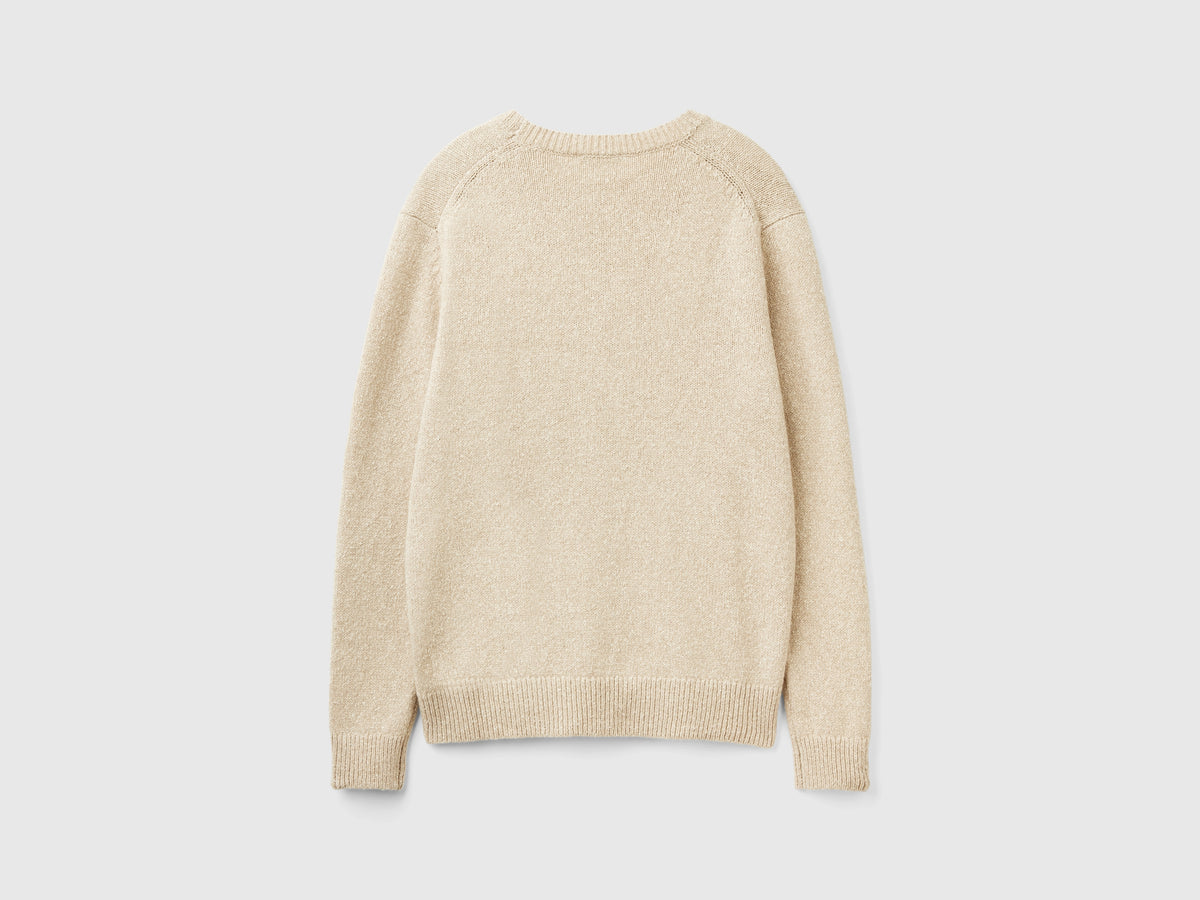 Maglione in misto lana e seta