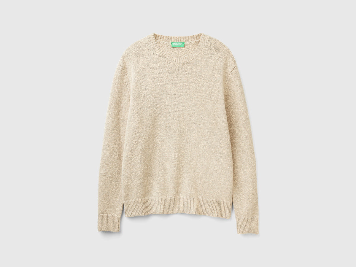 Maglione in misto lana e seta