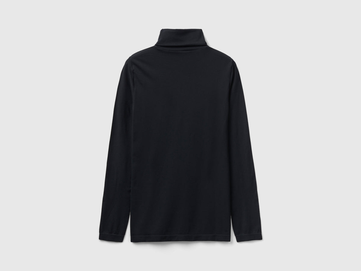 Maglia dolcevita stretch