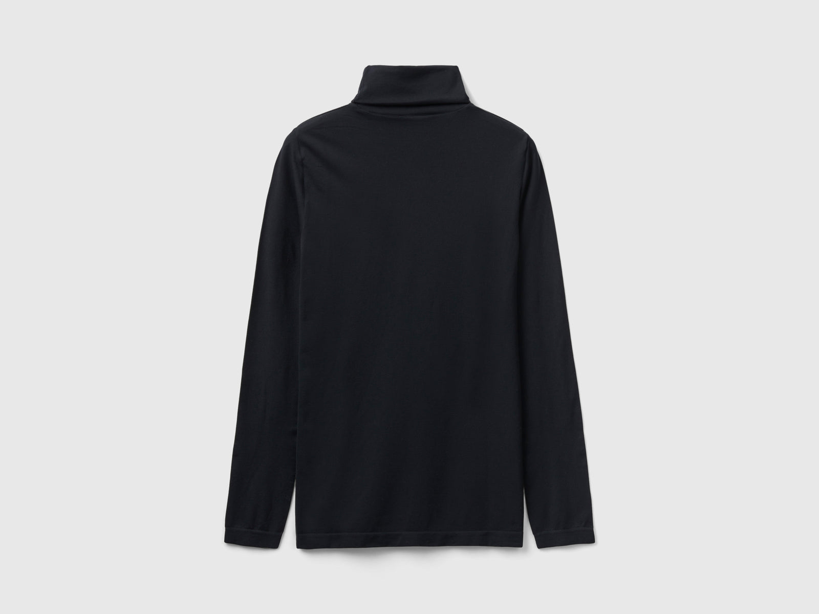 Maglia dolcevita stretch da donna nero 2 | Benetton Outlet