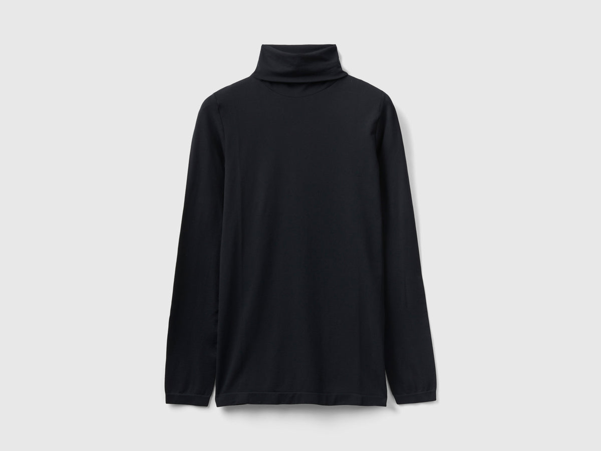 Maglia dolcevita stretch