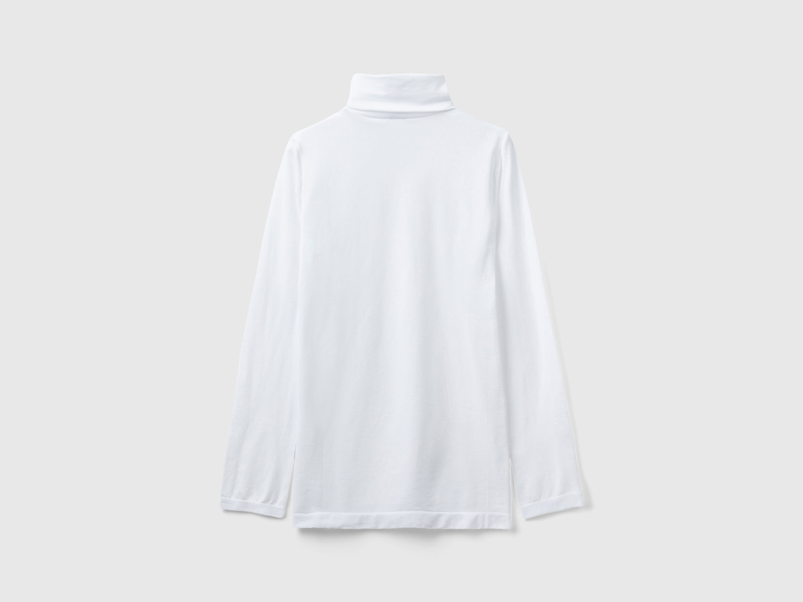 Maglia dolcevita stretch da donna bianco 2 | Benetton Outlet