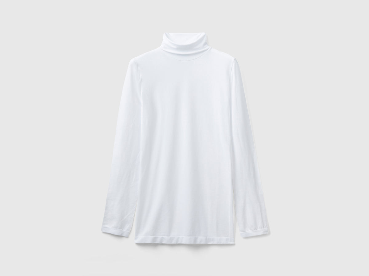 Maglia dolcevita stretch