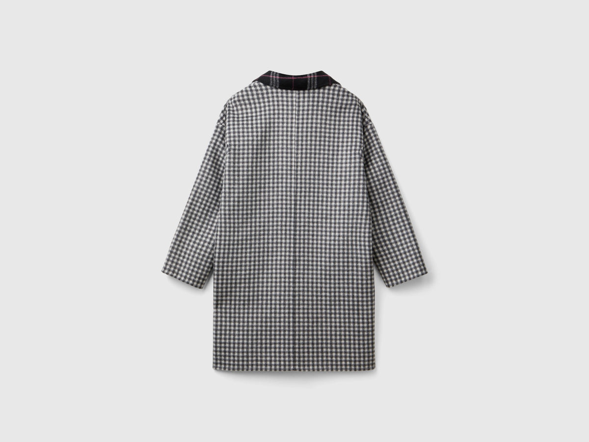 Cappotto reversibile a quadri
