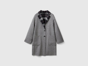 Cappotto reversibile a quadri